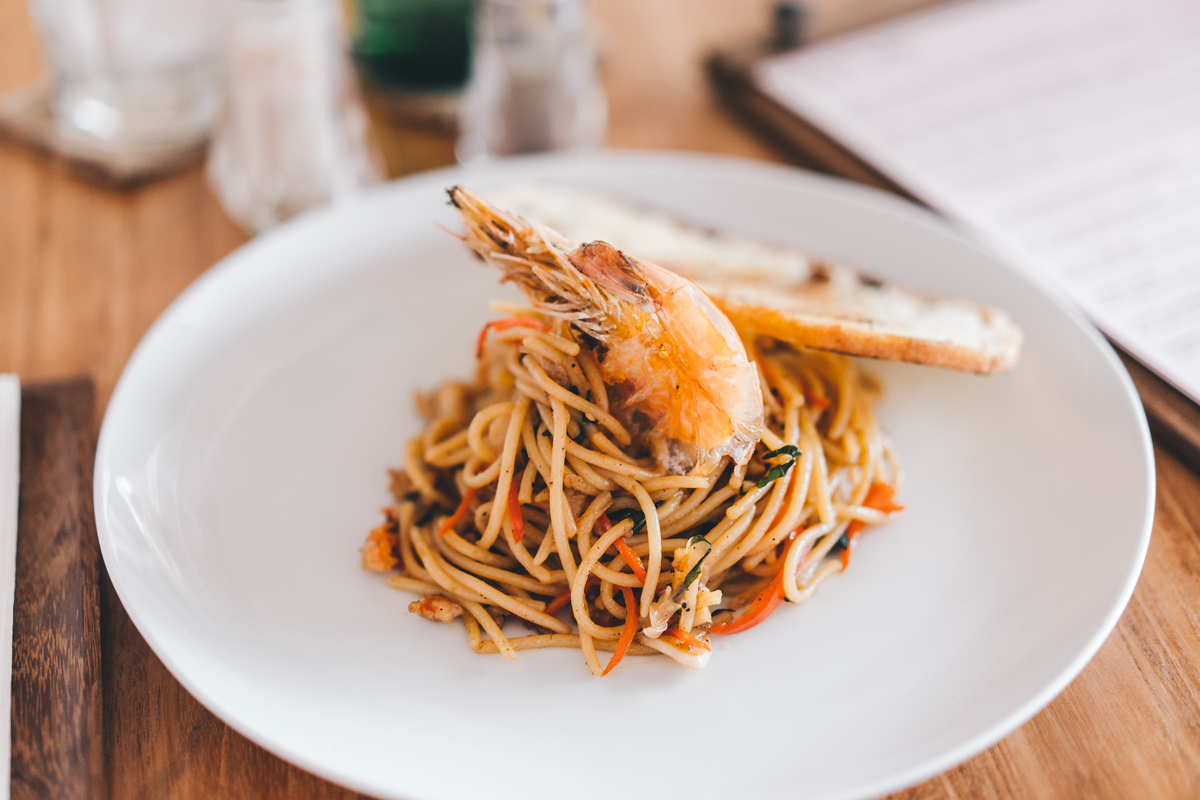 エビのパスタ