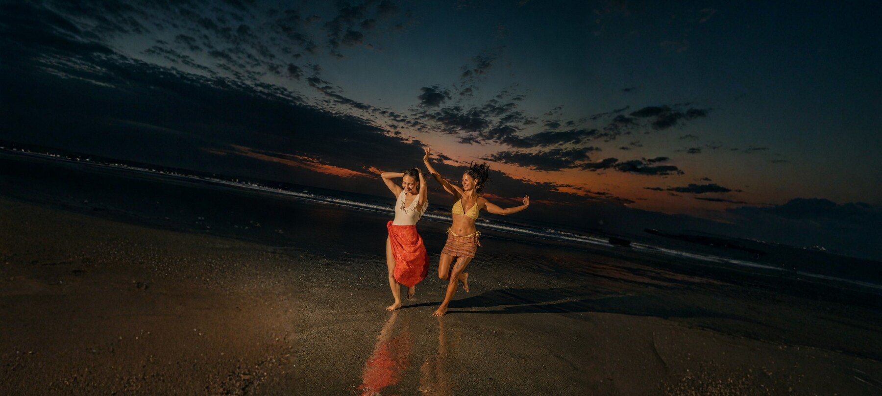 Blue hour by the beach