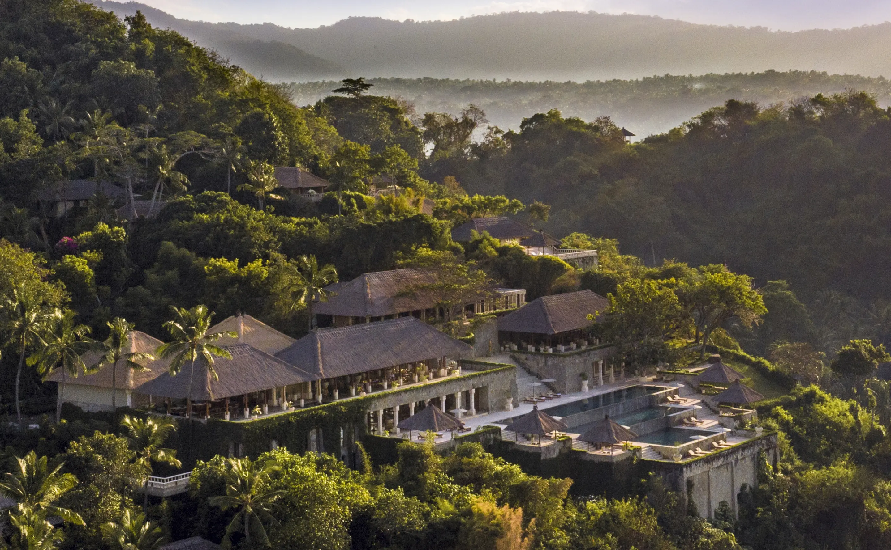 The Main Resort on the Hillside and Sea Views