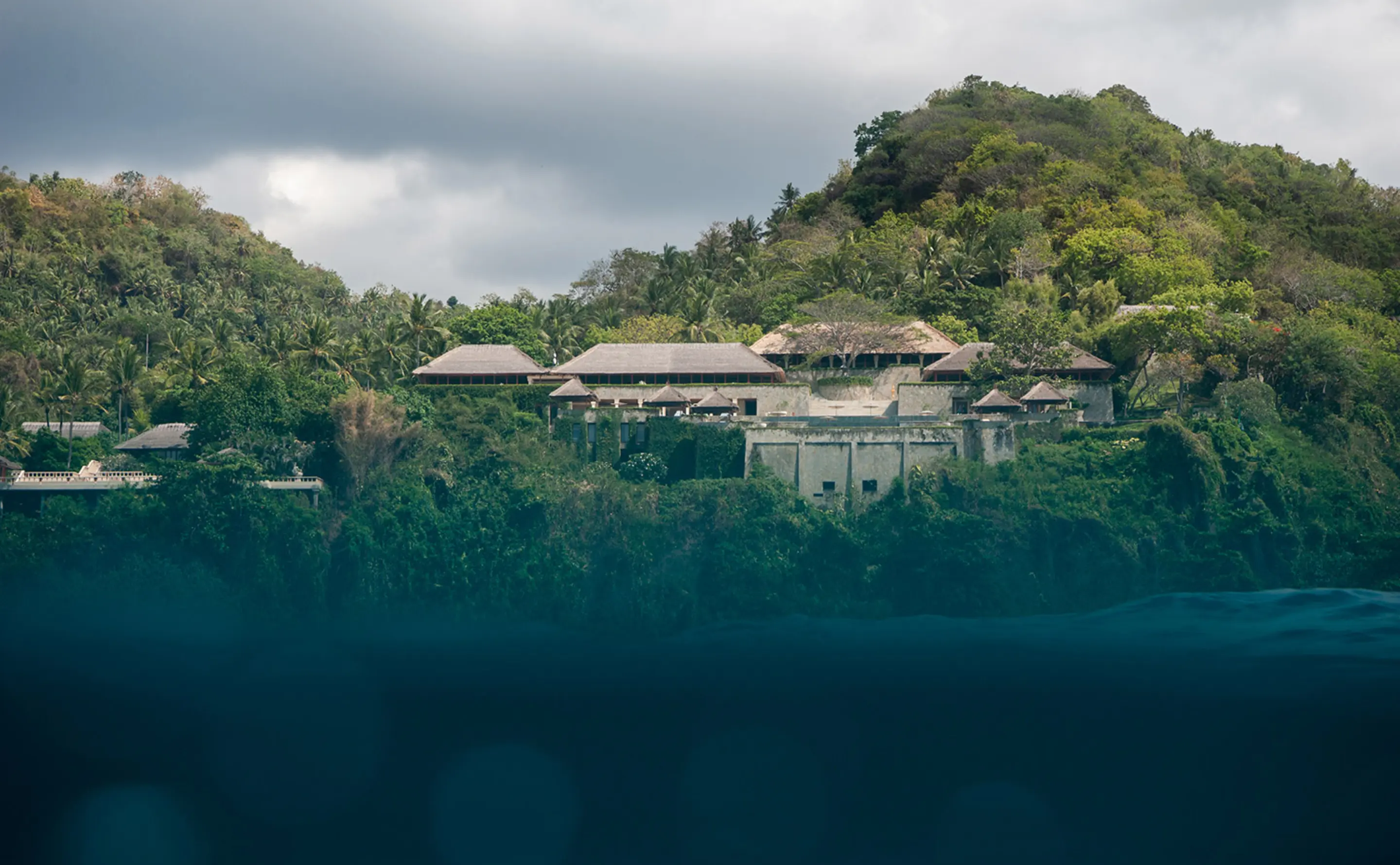 Amankila’s Buildings Seen from the Sea