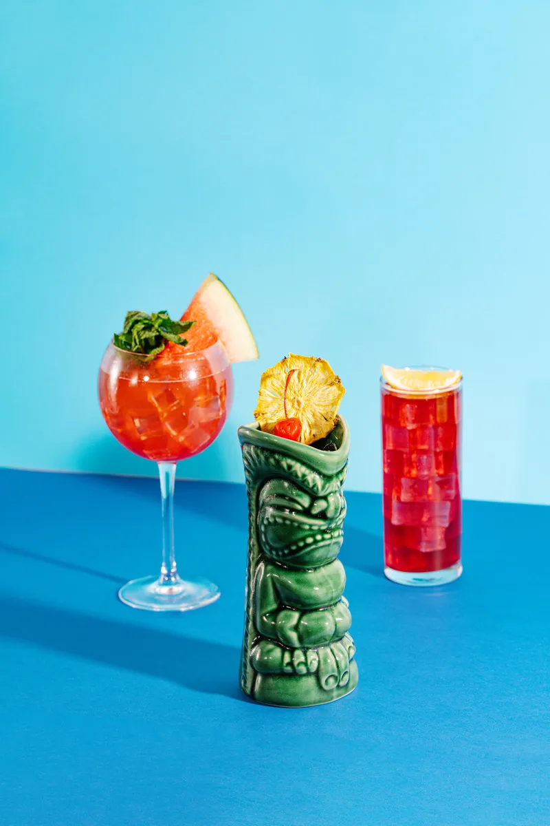 Colourful drinks