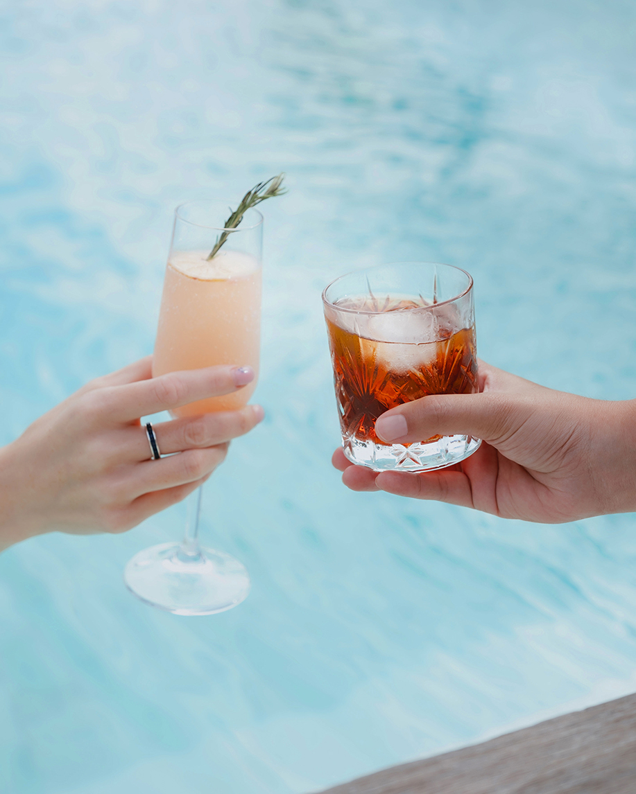 Azure Beach Restaurant poolside cocktail moment