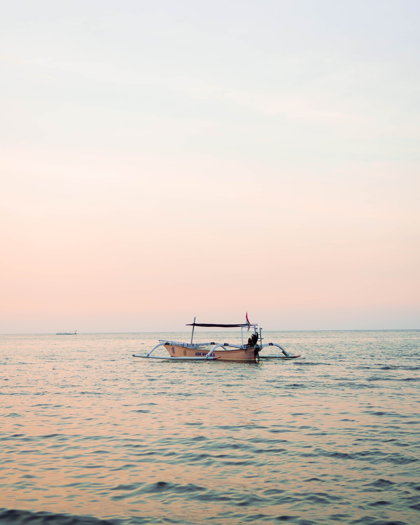 Boats and Sunset on the Lovina Coast