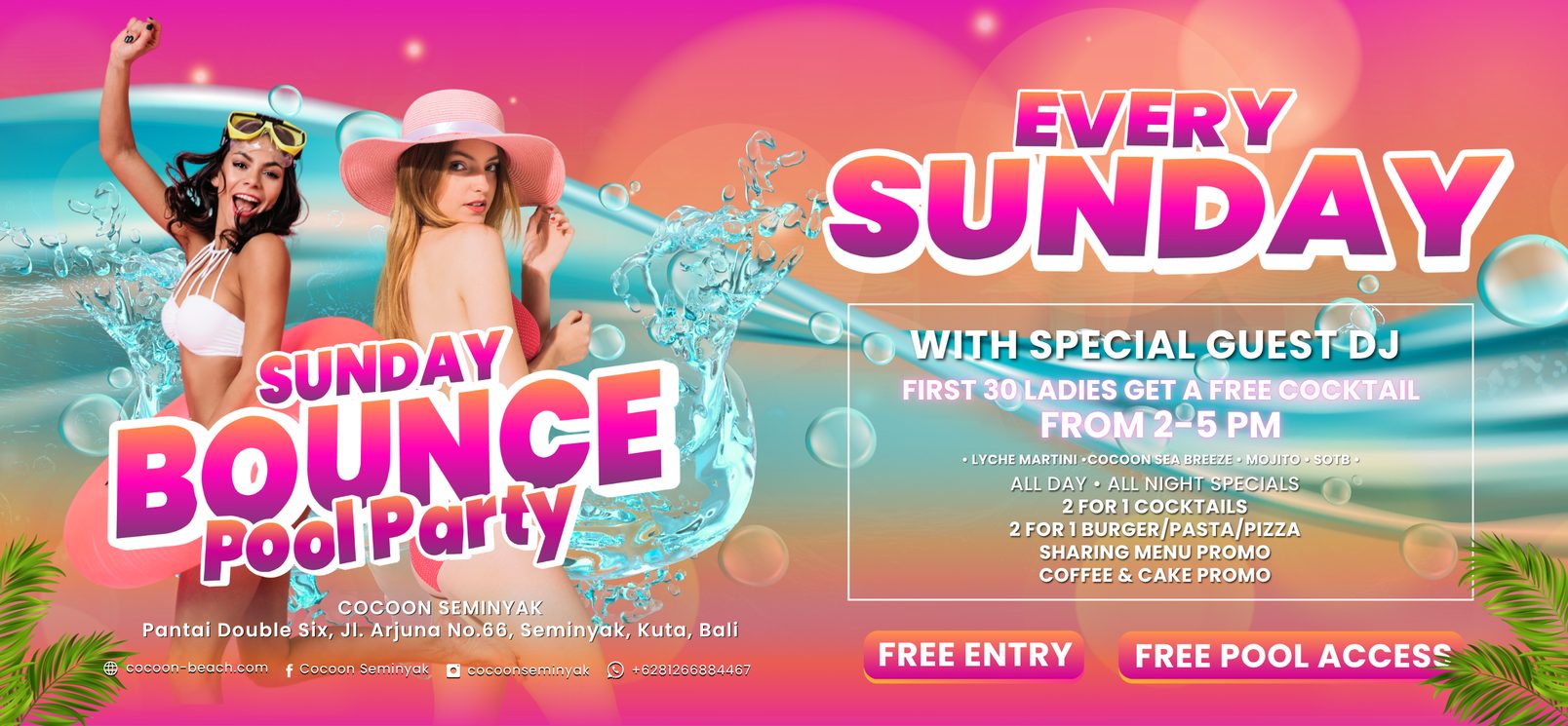 Sunday Bounce Pool Party