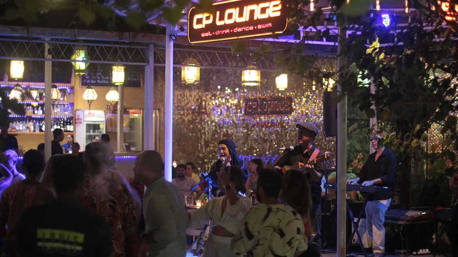 CP Lounge Ubud evening entrance and live music atmosphere