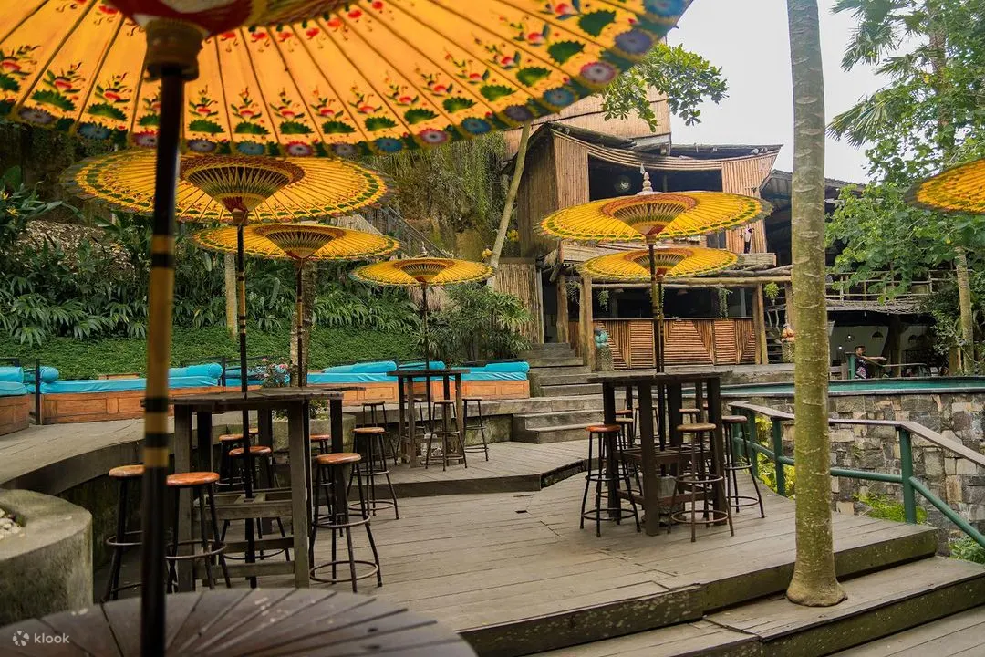 Tables Beneath Parasols