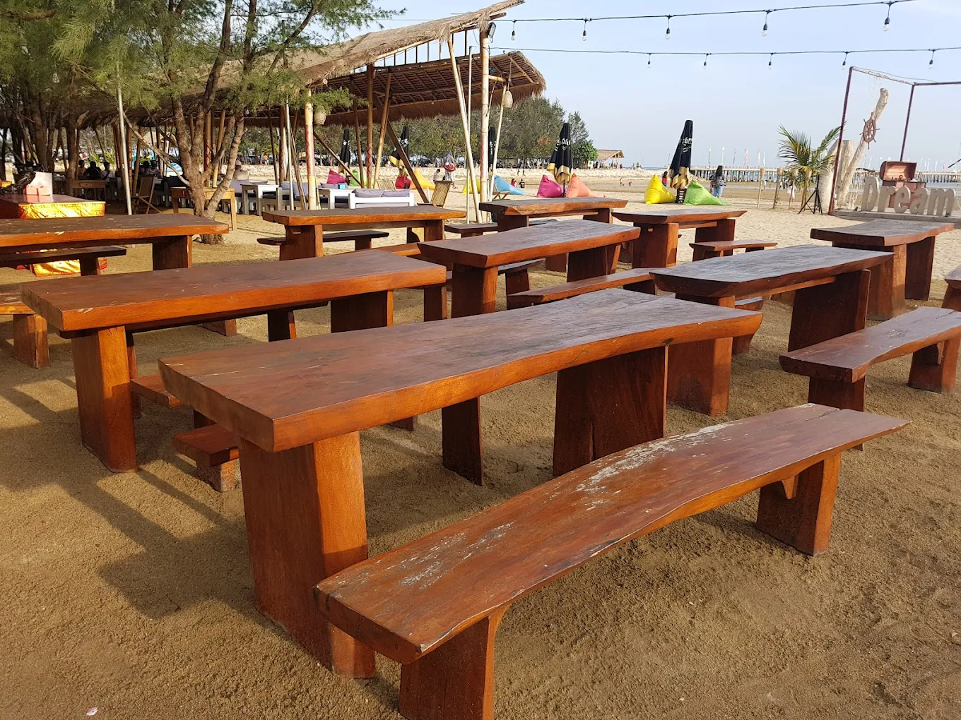 Wooden Beach Tables