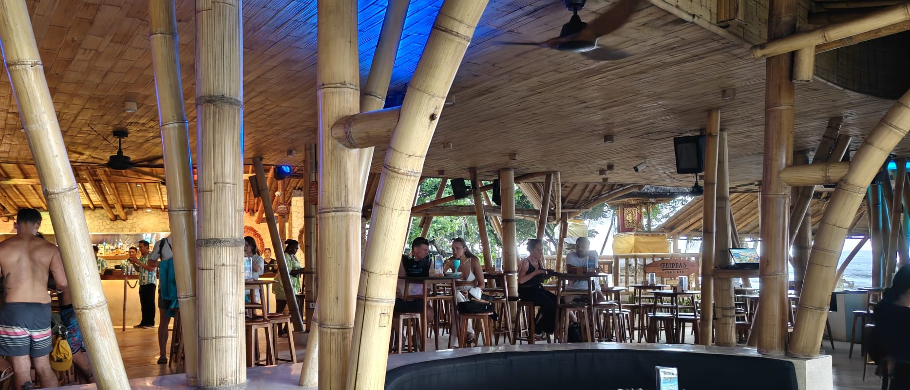 Venue view across the outdoor bar
