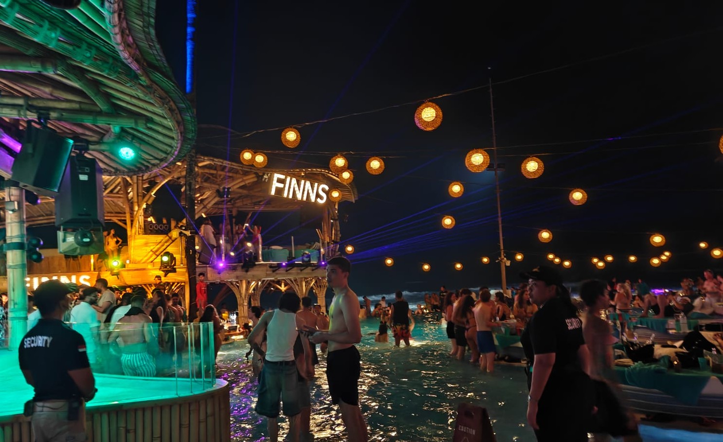 Photogenic venue scene at FINNS Beach Club.