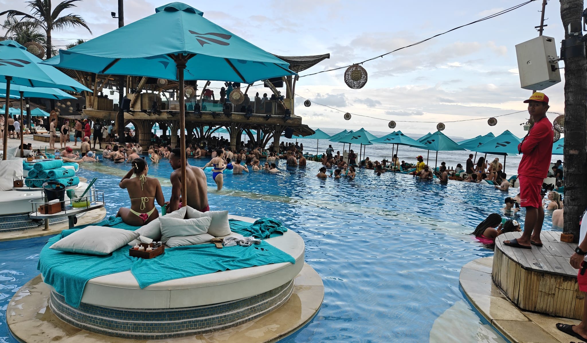 FINNS Beach Club lagoon pool area.