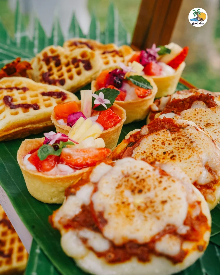 Plated dishes served at Good Day Ubud