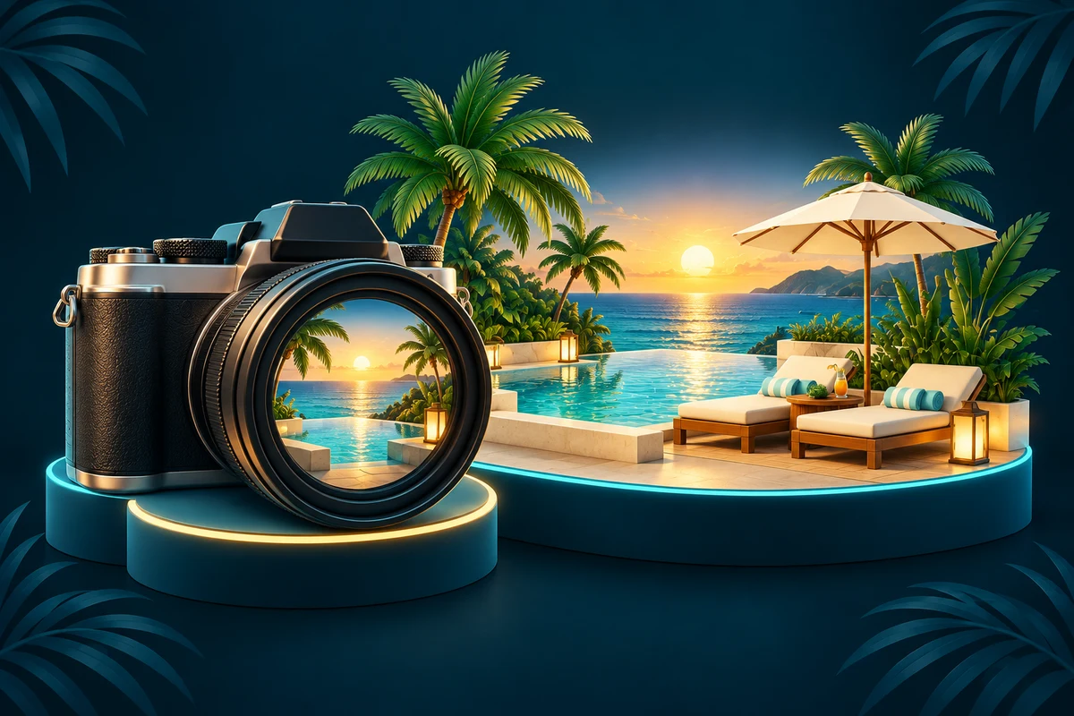 Photos and views illustration
