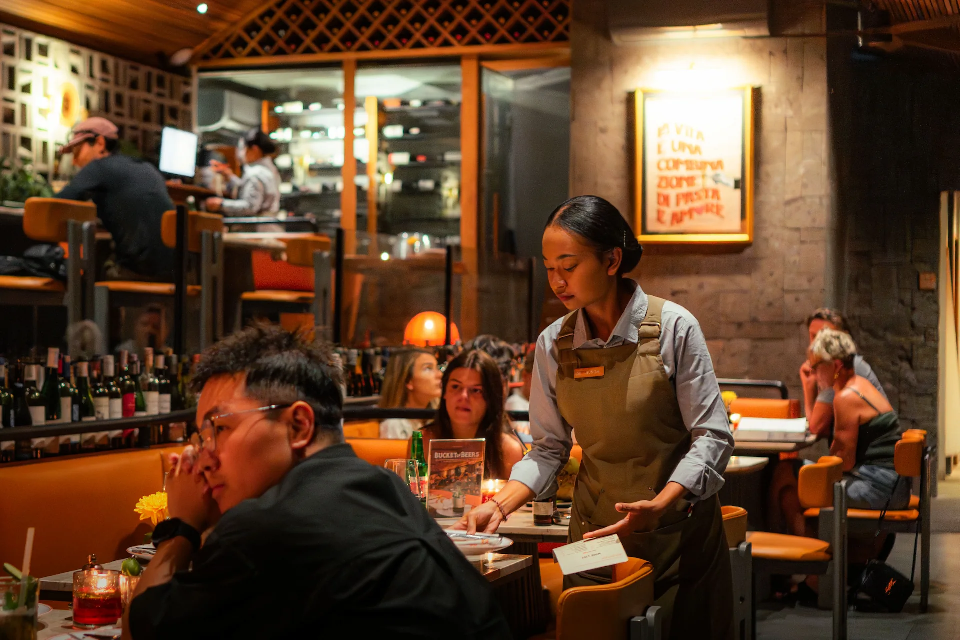 Evening dining service