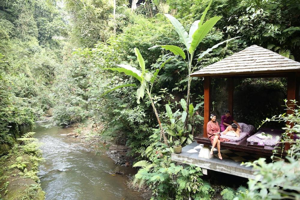 Riverside spa pavilion