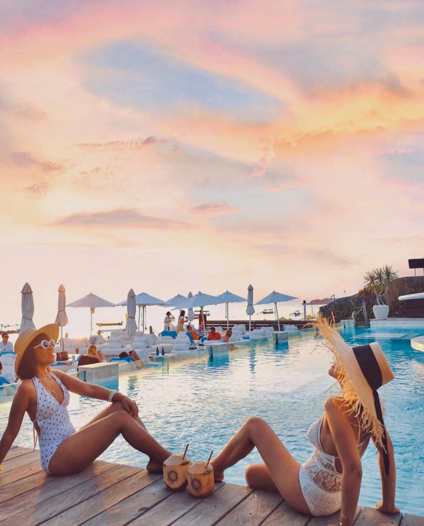 Daytime pool or beach scene at Ibiza In Bali Beach Club.