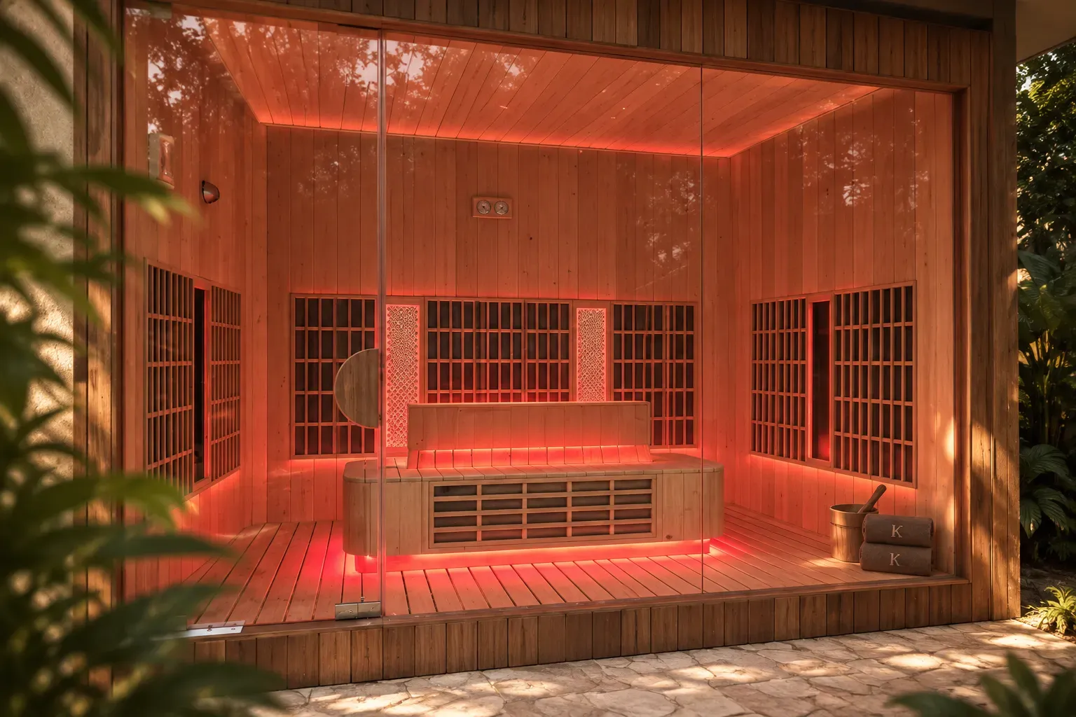 Interior sauna inframerah