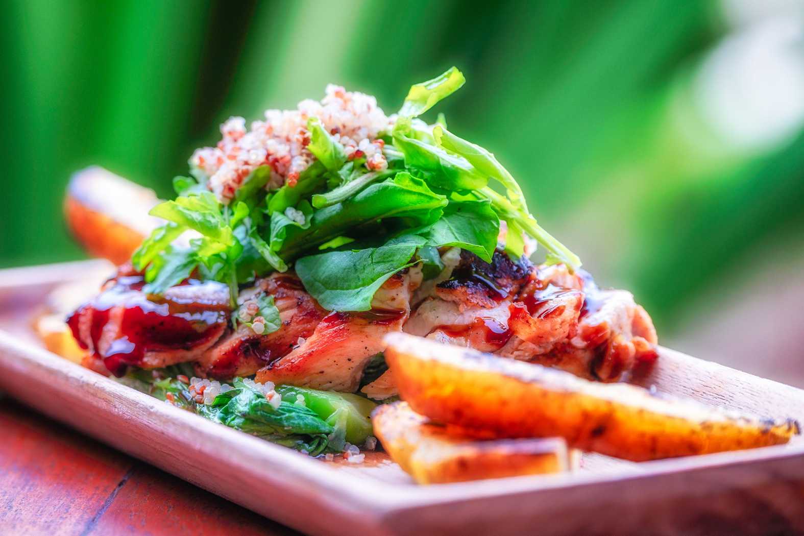 Plated food
