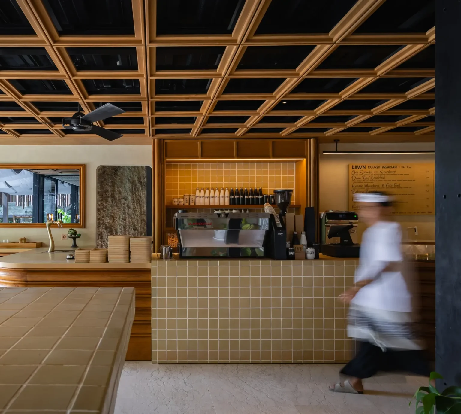 Dawn café counter