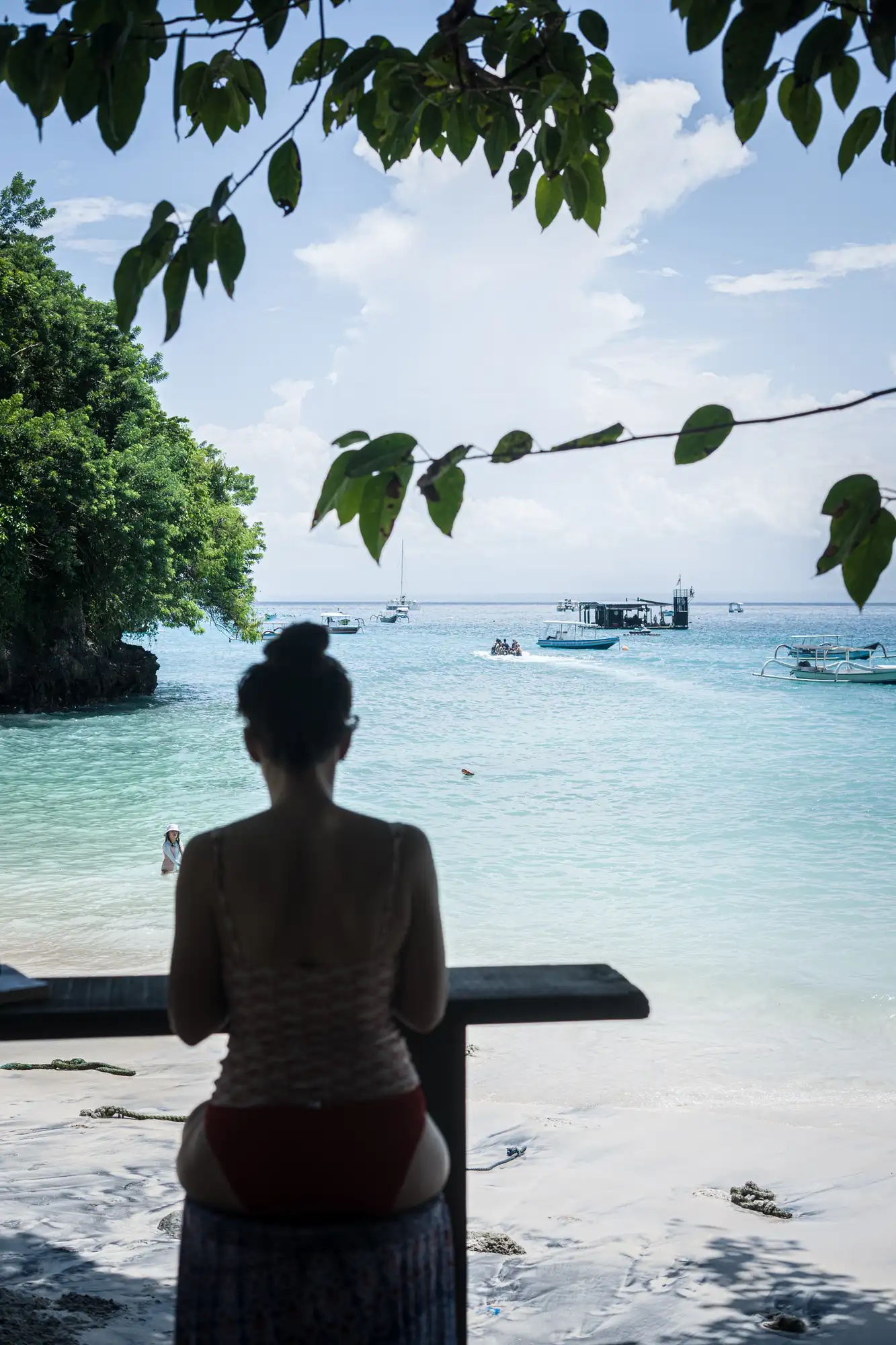 A daytime rest in the beach shade