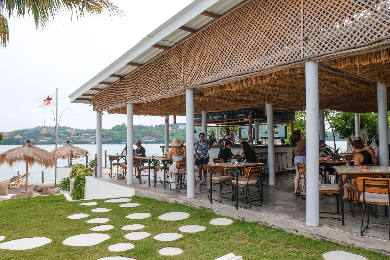 Open-air restaurant overview