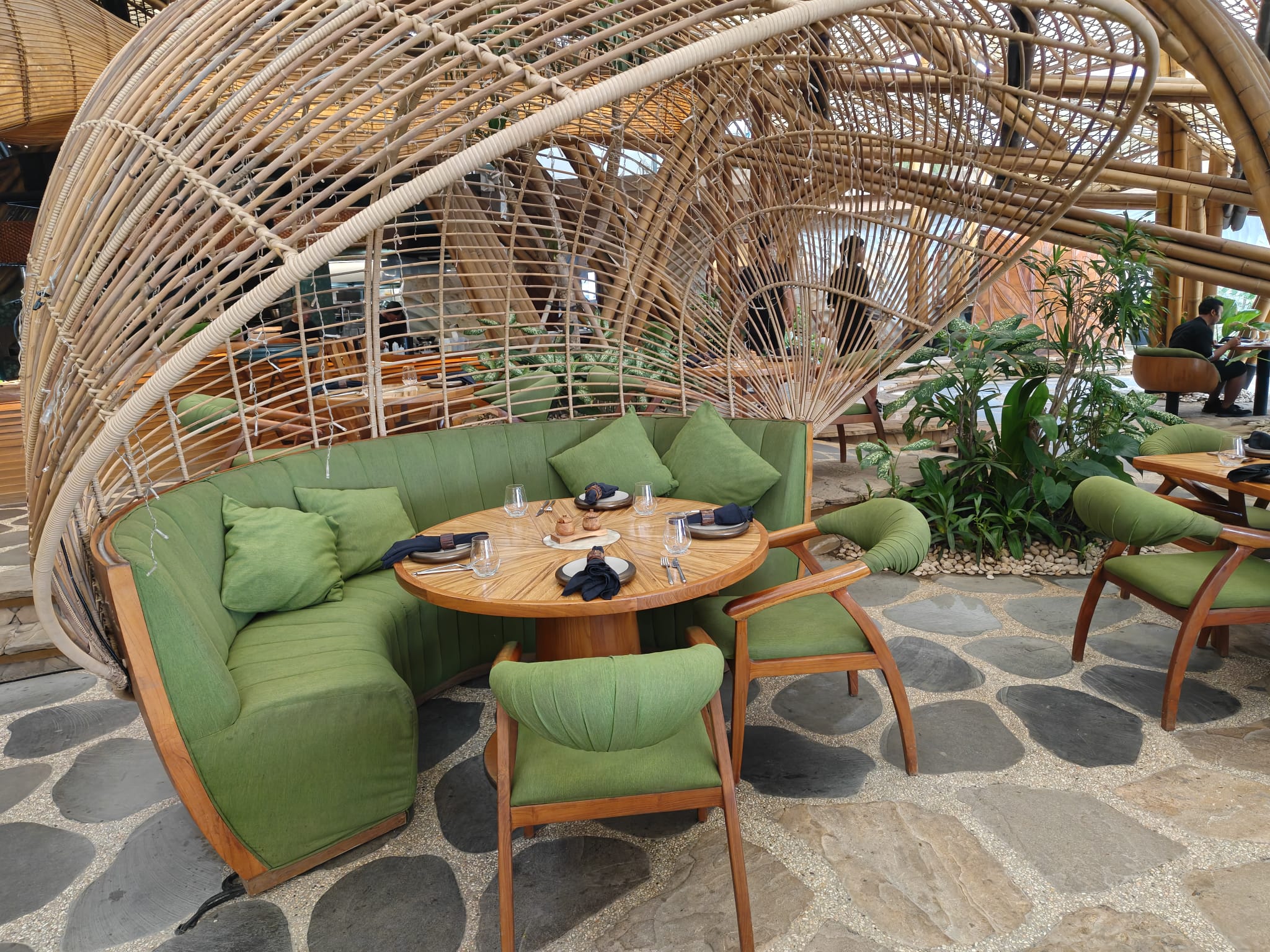 Food or drink at Luna Beach Club.