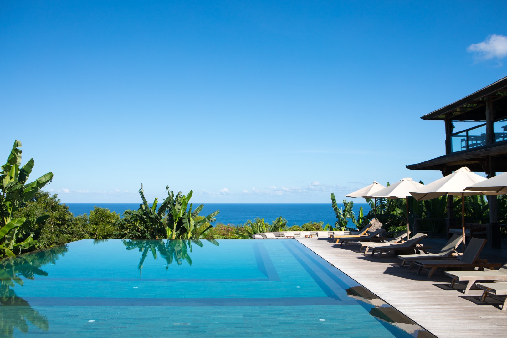 Mana Uluwatu — Kolam siang menghadap laut