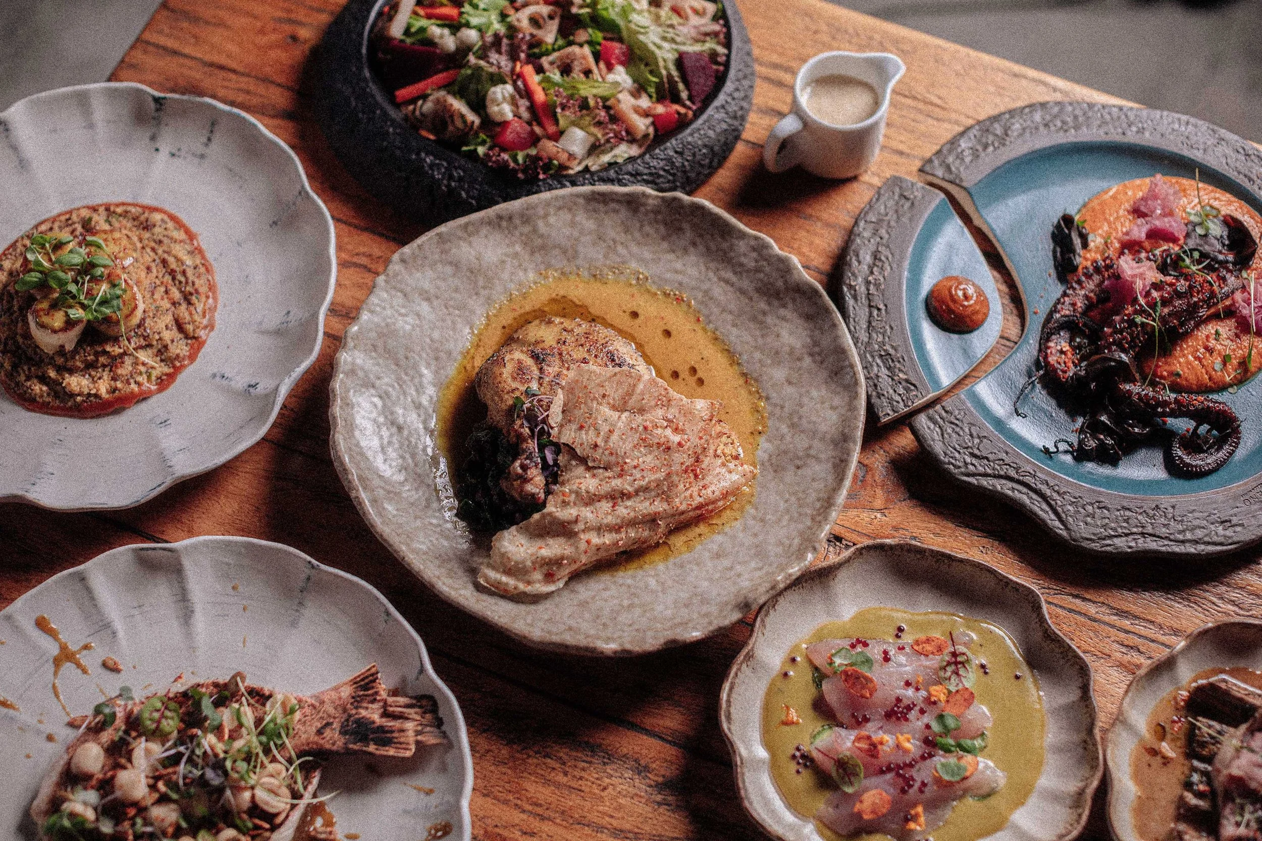 Selection of dishes