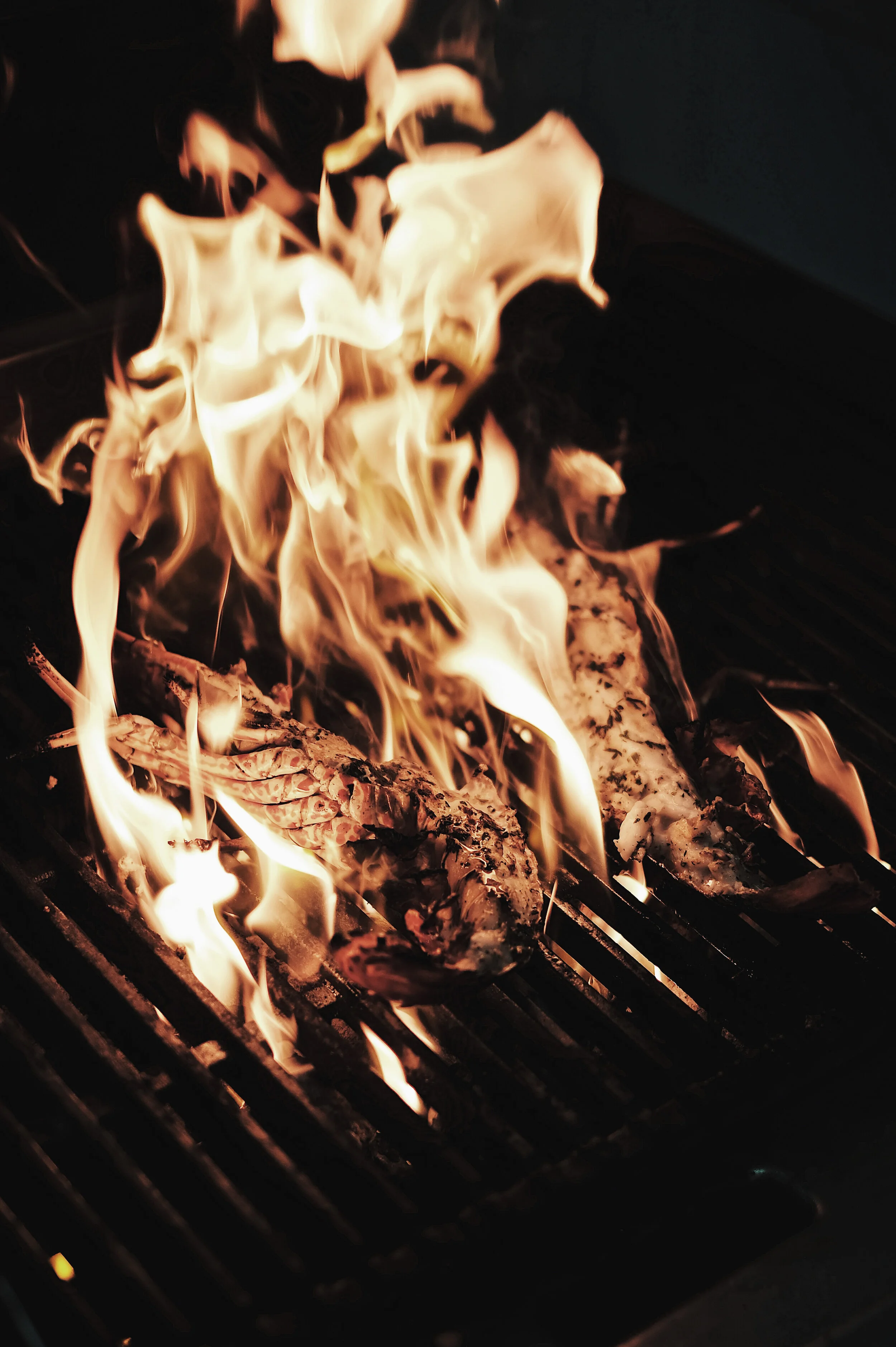 Cooking on the grill