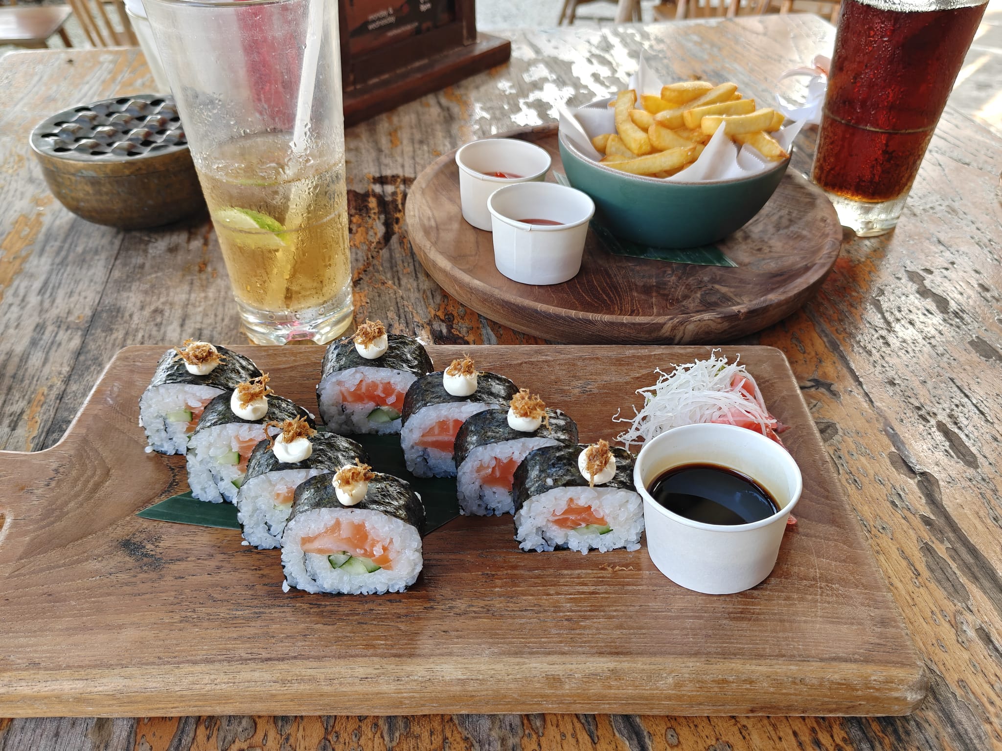 Food or drink at Mari Beach Club.