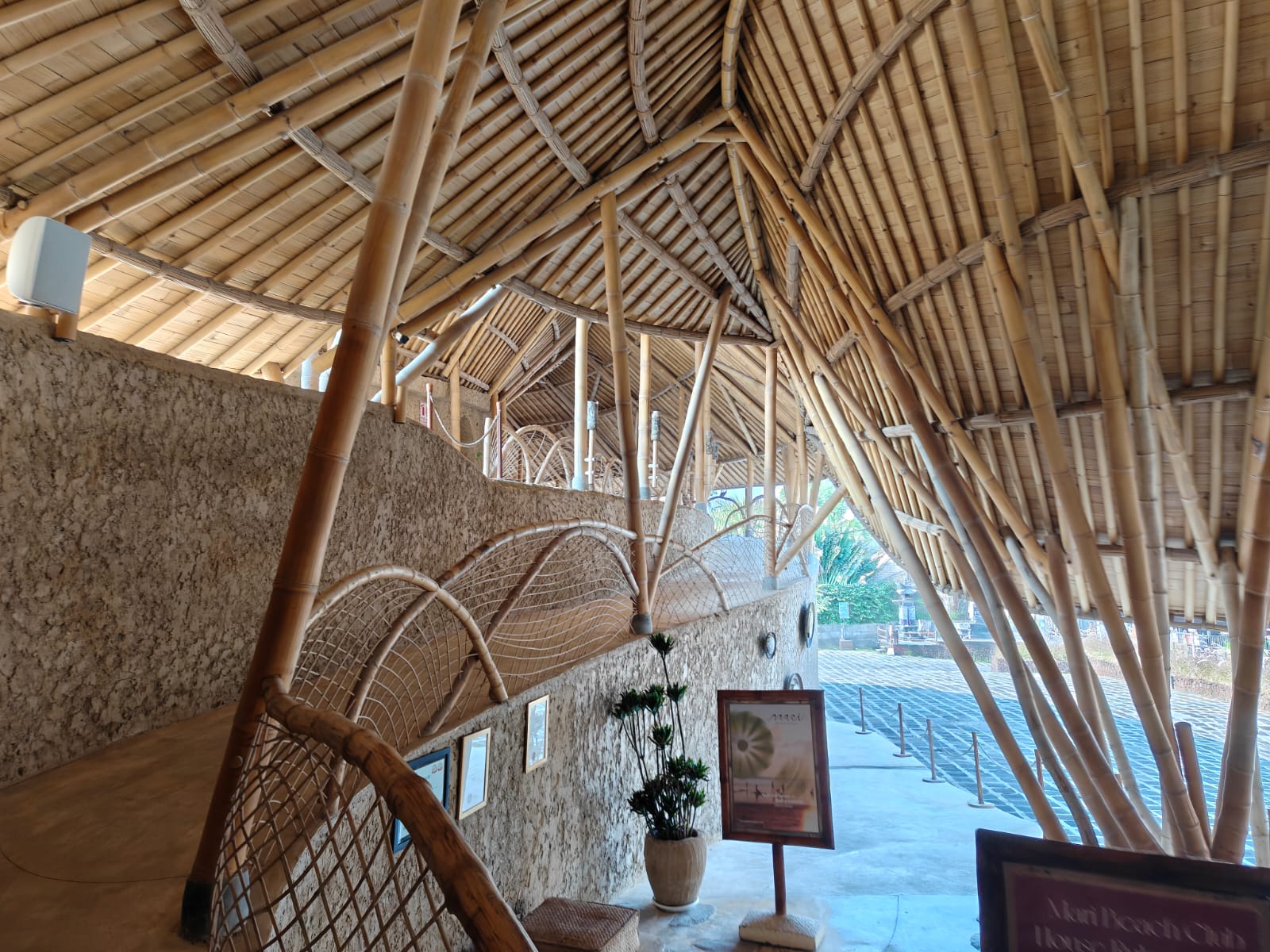 Bamboo entrance passage