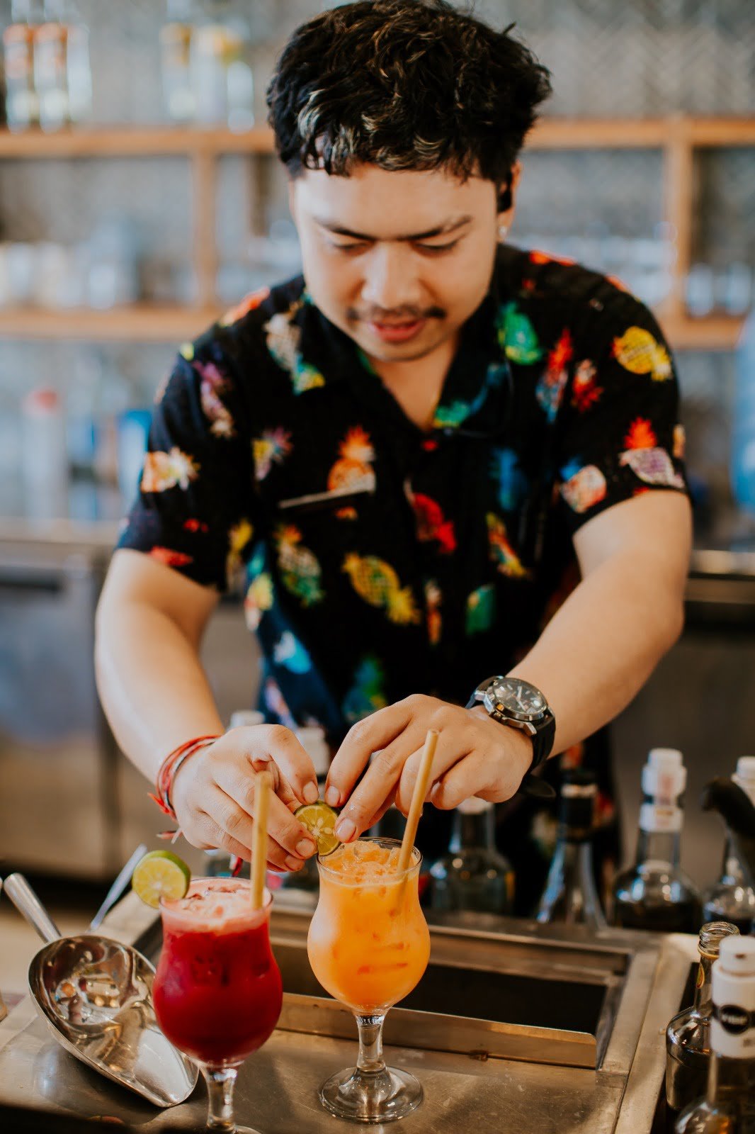 Finishing cocktails