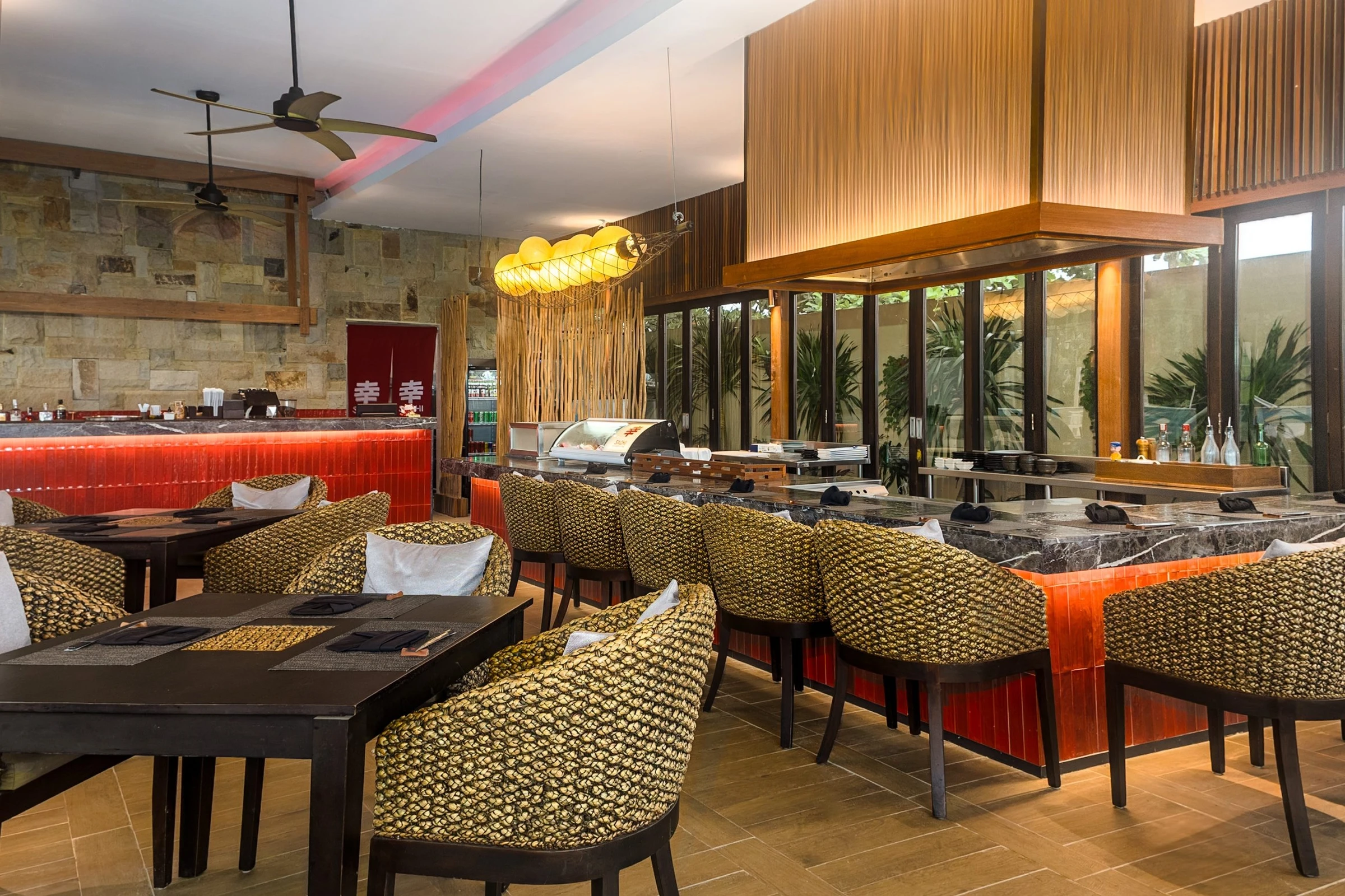 Sakala Beach Club — Sachi indoor dining