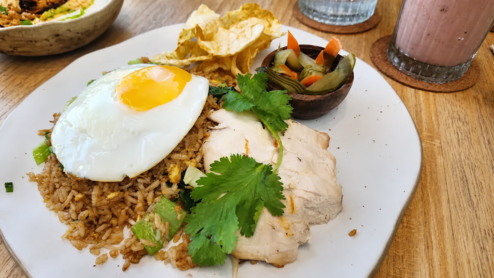 The Sand Beach Bar & Restaurant Sanur breakfast plate