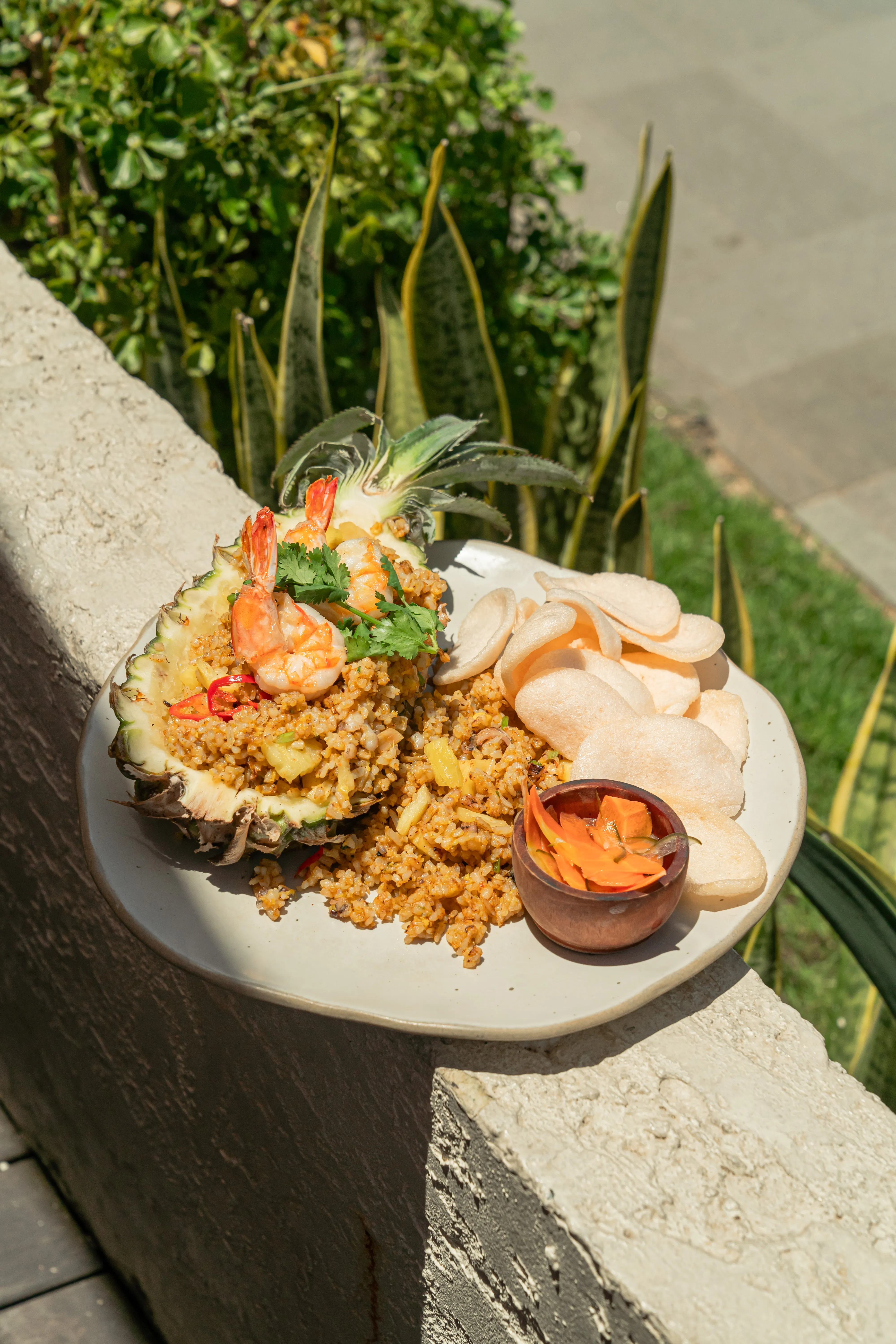 Plated dish