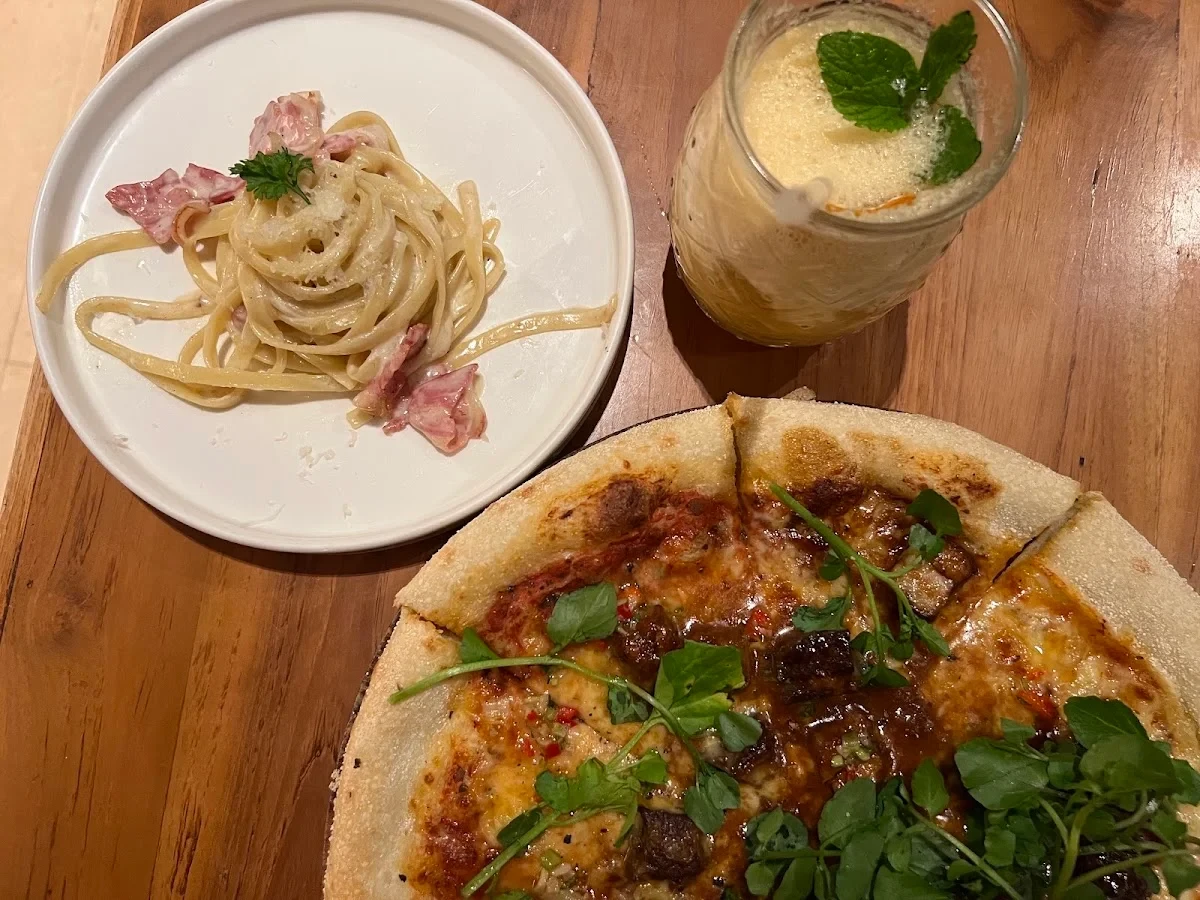 Pasta and pizza