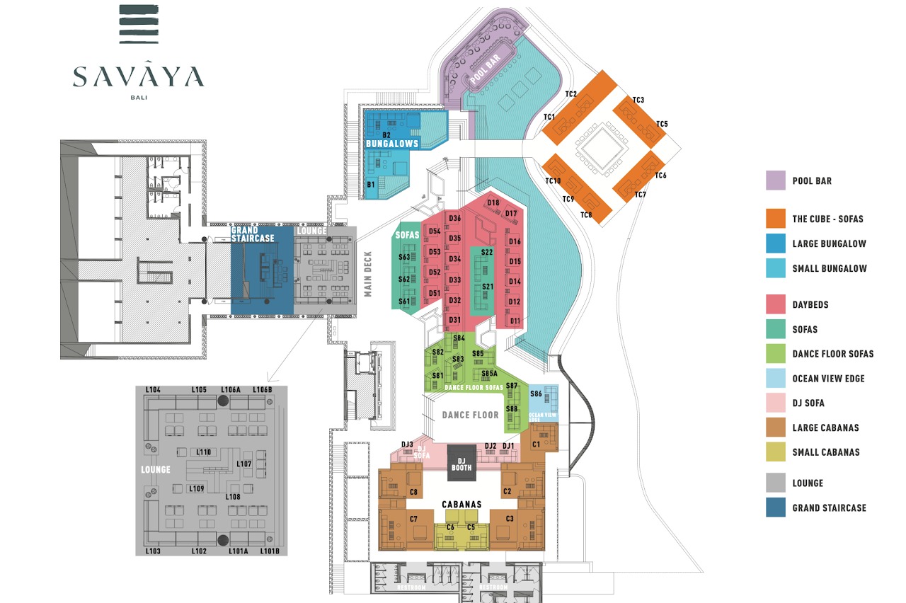 Savaya Bali venue map