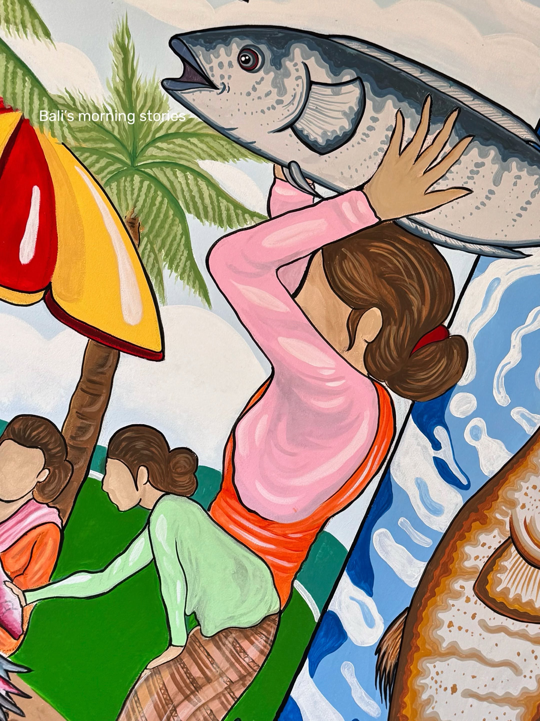Mural Pembawa Ikan