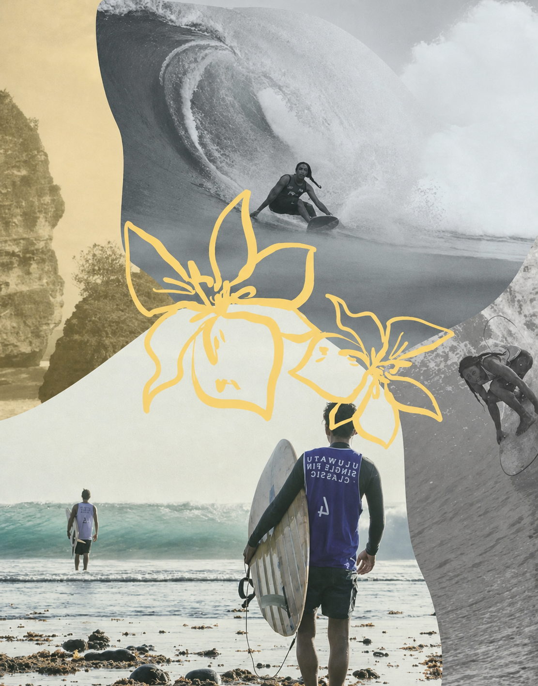 Uluwatuの波を入れるサーフビュー