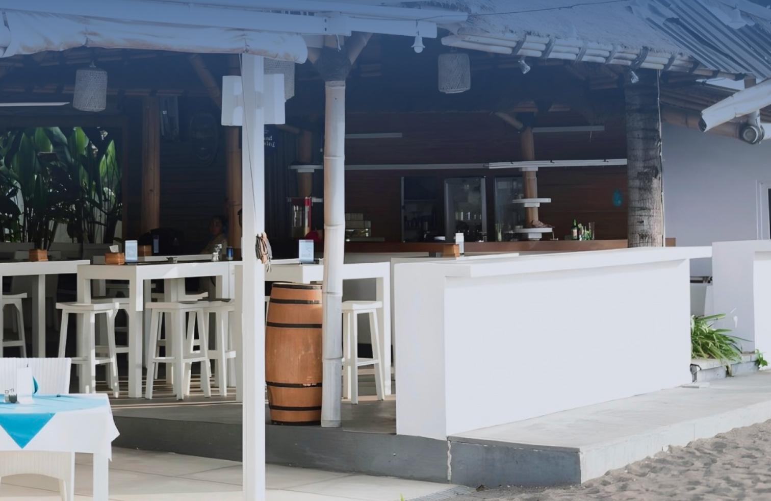 Spice Beach Club Lovina beach bar frontage