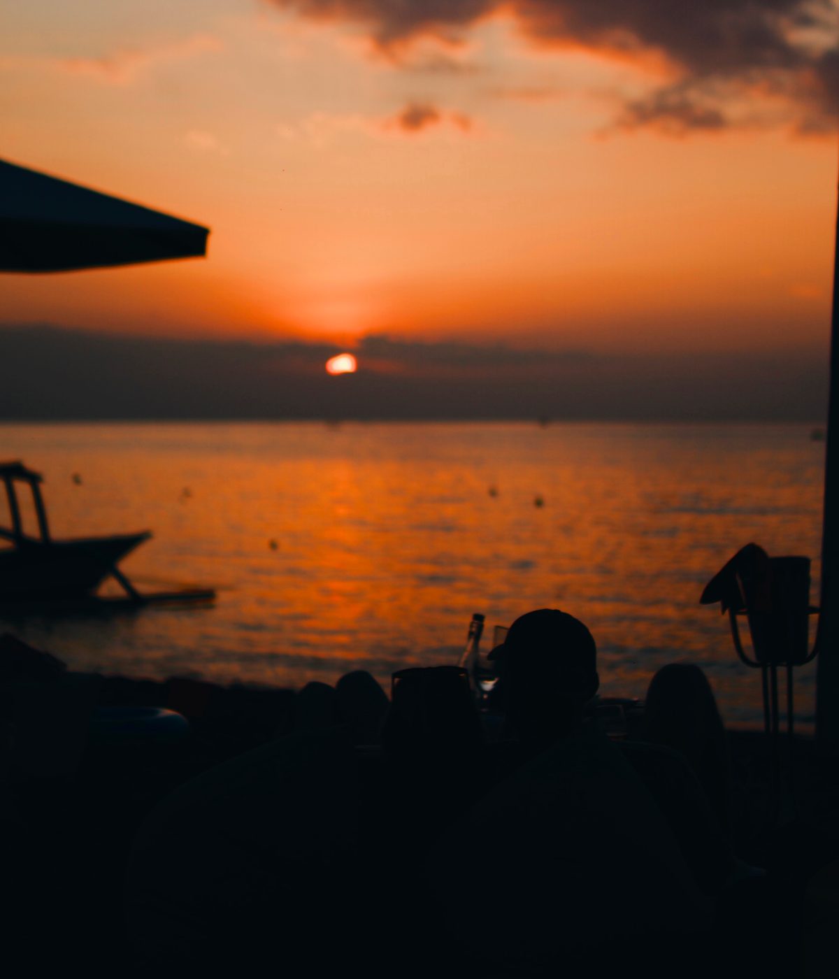 Spice Beach Club Lovina sunset beach view