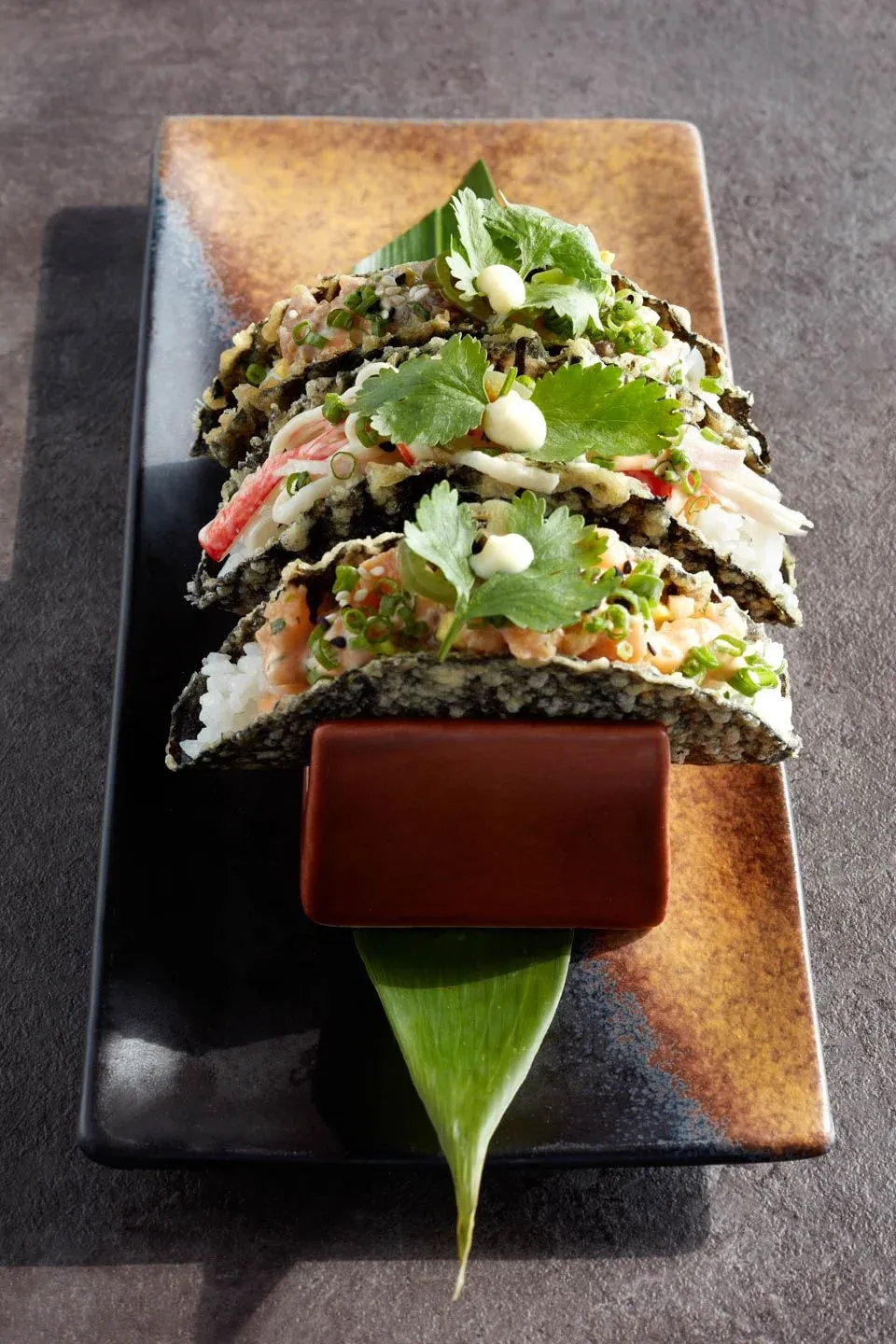 Dish with nori
