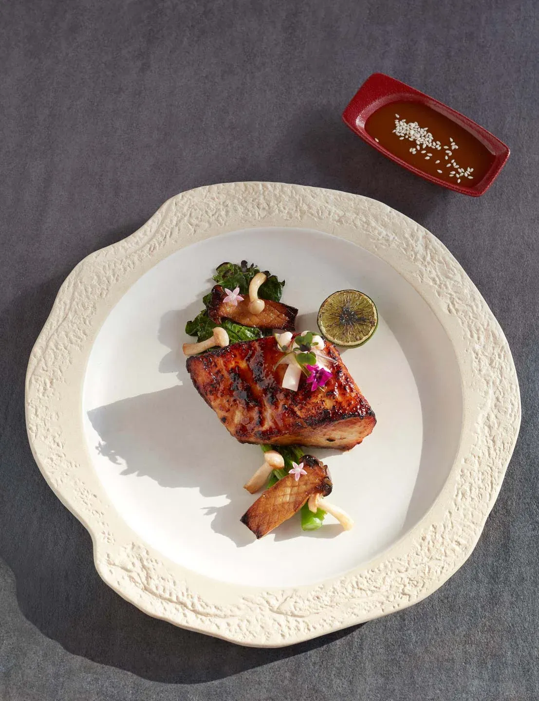 Plated dish