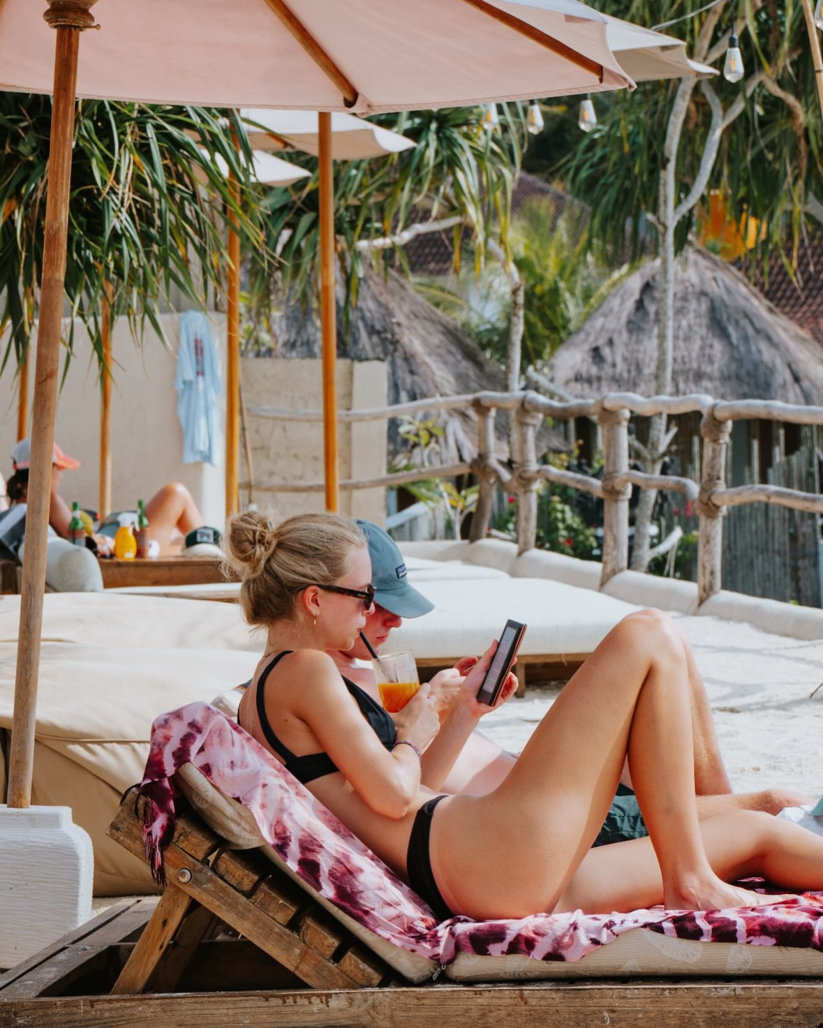 Suku Beach Club — Relaxing beneath the parasol