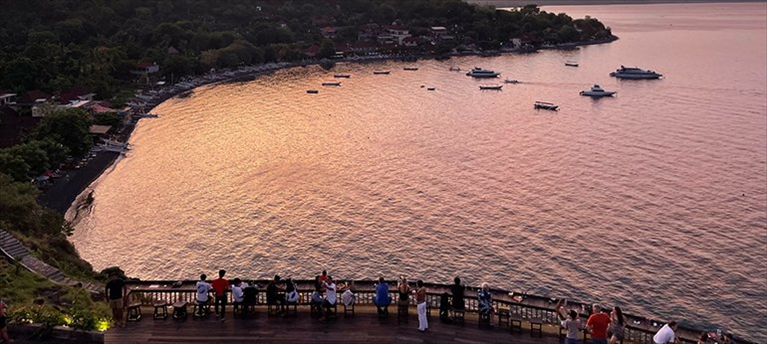 Viewing Deck for scenic views at Sunset Point Amed Bali