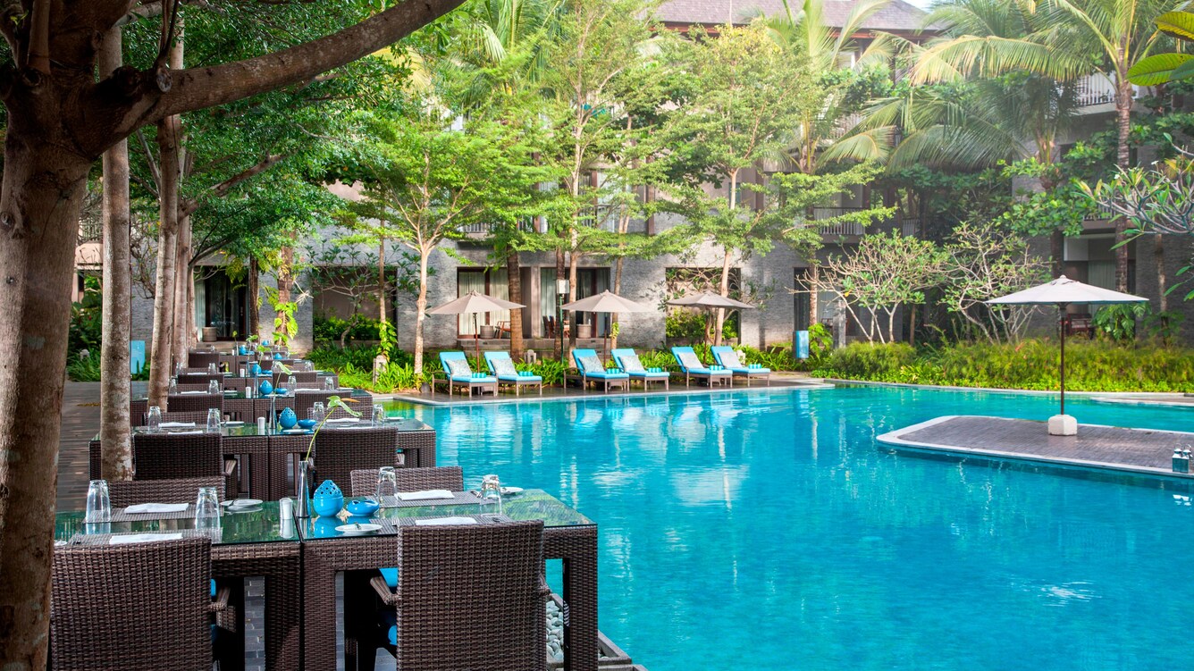 Spot foto kolam laguna Courtyard Bali Nusa Dua