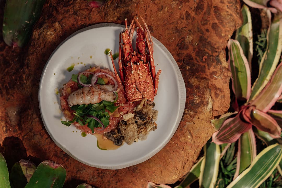 Hidangan seafood The Jungle Club Ubud