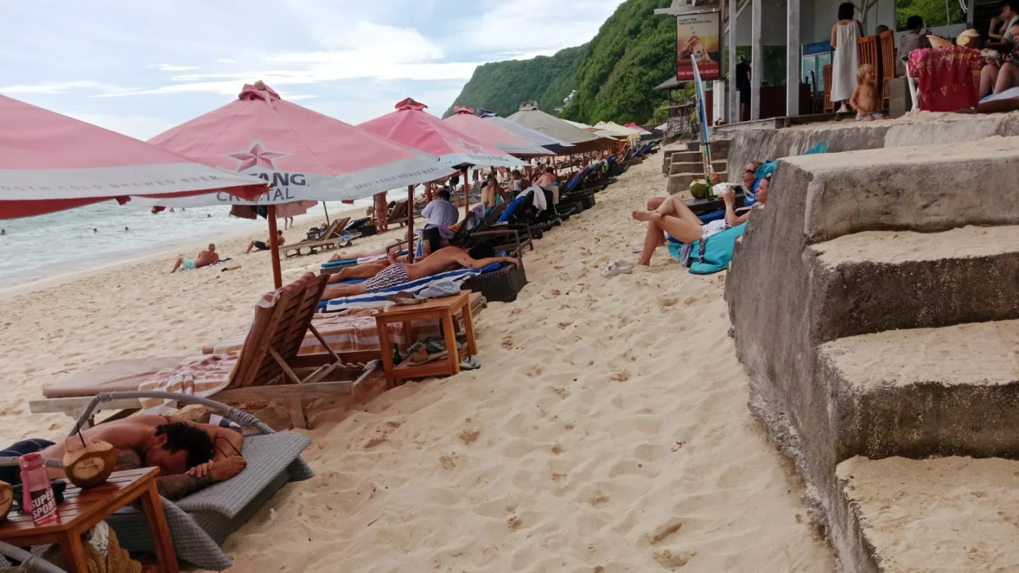 Parasols and Pale Sand