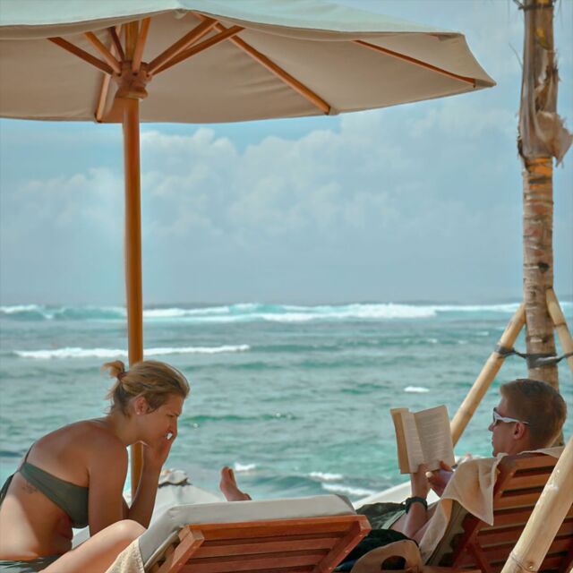 Timbis Beach Club — Guests relaxing by the sea