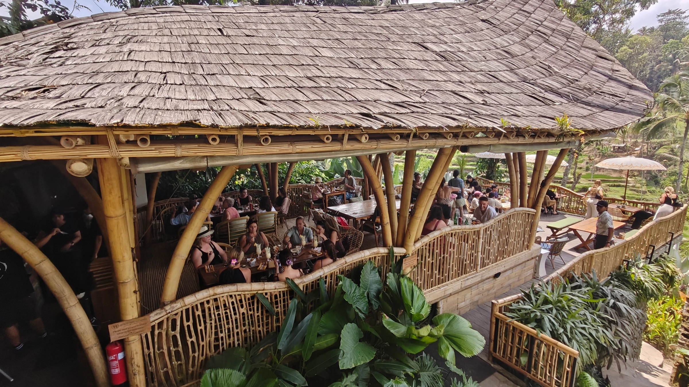 Gazebo dengan Pemandangan Sawah