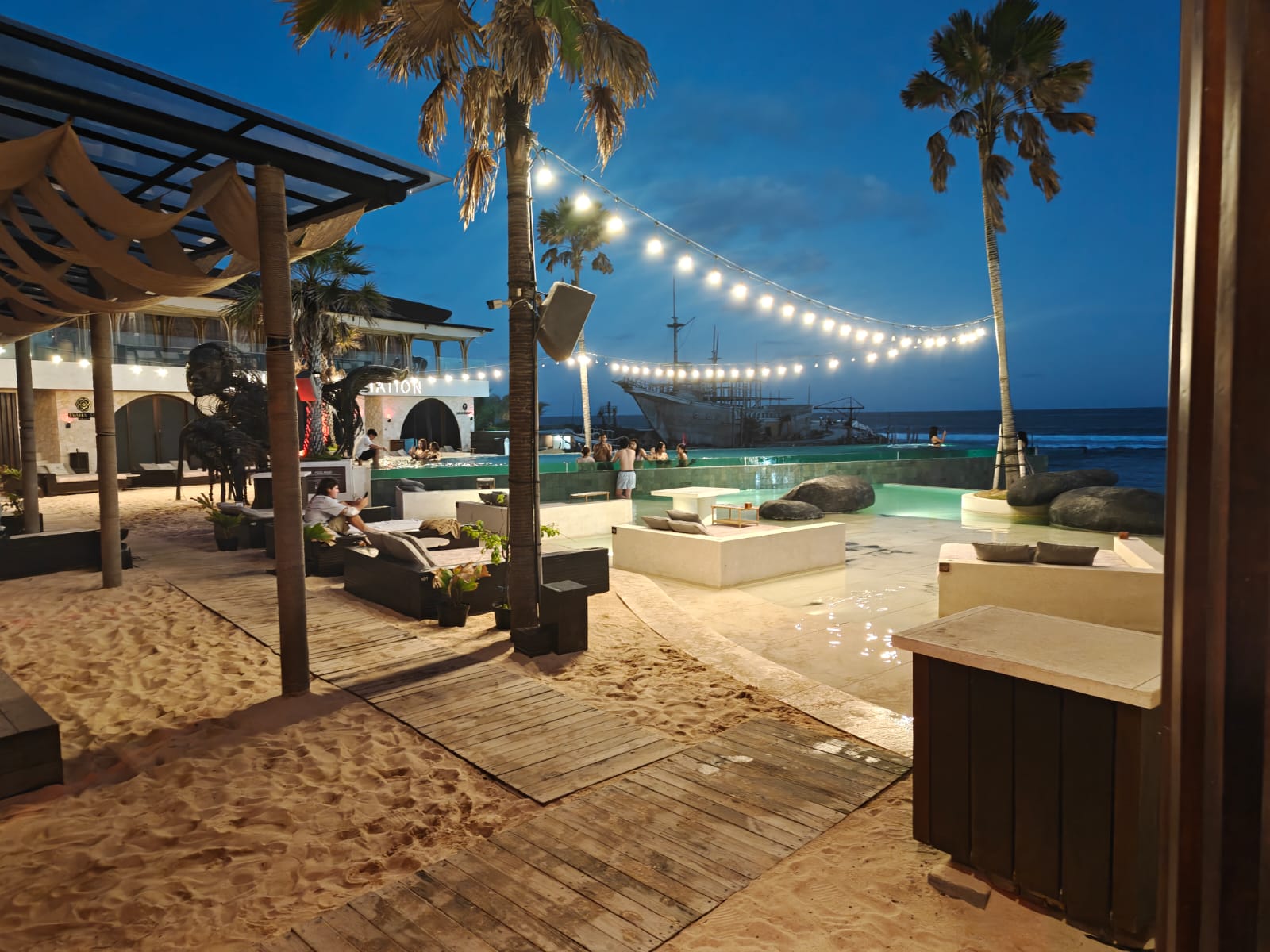 Tropical Temptation Beach Clubの写真に残したい会場風景。